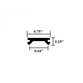 Brickyard Automotive 3/4" x 30 ft WHITE Insert Trim Molding Flexible Screw Cover - RV Boat Camper