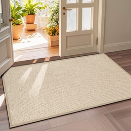 LEKEEPGO LEKEEPGO Door Mat 36"x59", Door Mat Indoor Entrance, Non Slip Rubber Backing Front Door Mat Washable Absorbent Inside Door Mat Low-Profile Doormat Entryway Mat Resist Dirt Indoor Door Mat, Khaki