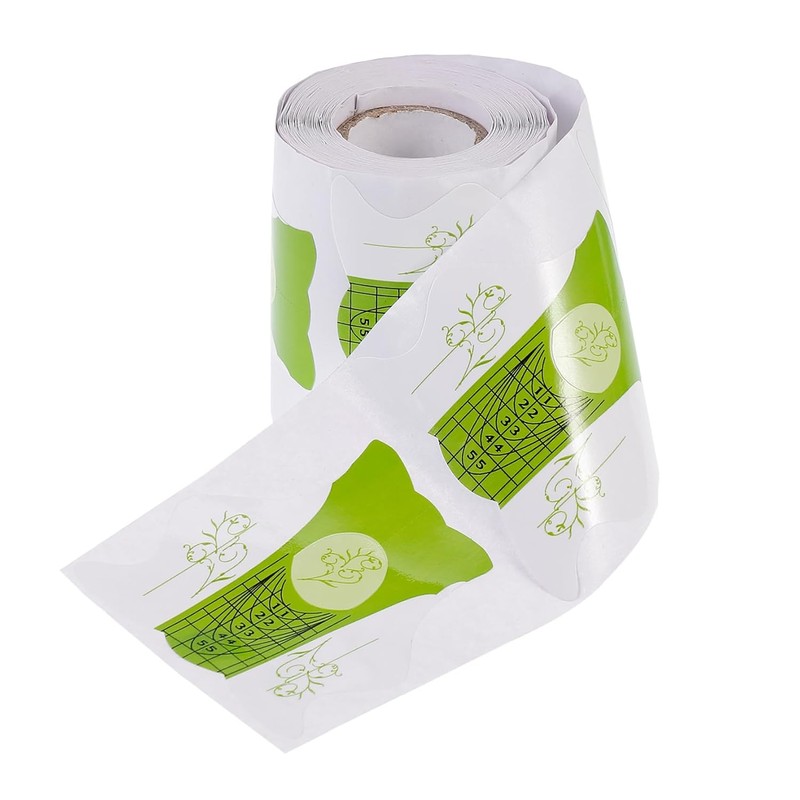 DOITOOL 100 Piezas bandeja de papel de uñas forma de