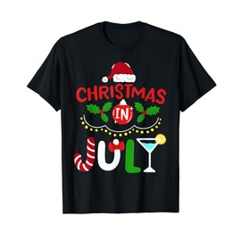 Christmas in July Candy Cane Summer Xmas Men Women Kids T-Shirt