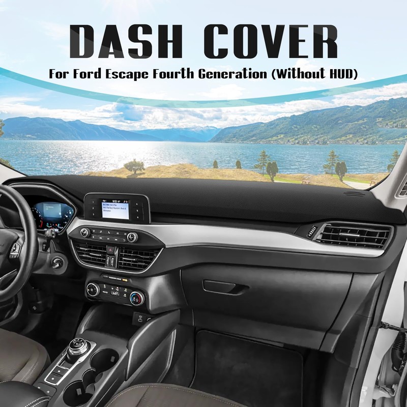 FIILINES Dash Cover for 2020-2025 Ford Escape (Without HUD), Dashboard