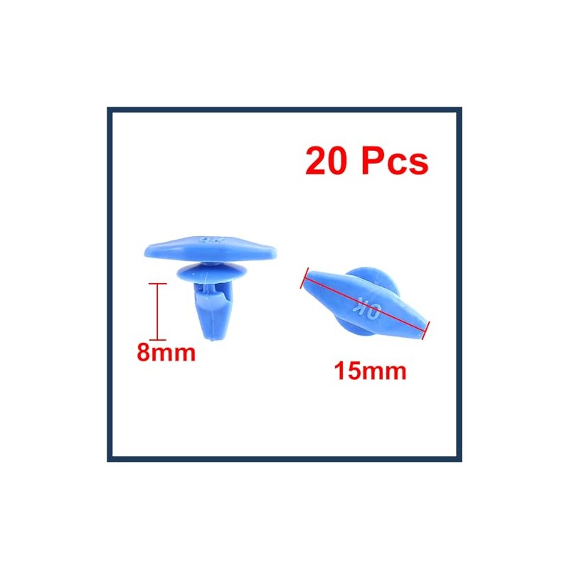 INFINAUTO 20 Pcs Blue Auto Car Door Card Interior Weatherstrip