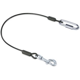 Leash Boss Dog Car Seat Belt Restraint - No-Chew Heavy Duty Car Seatbelt for Pets - 5 Sizes - Coated Steel Rope to Prevent Chewing (31 in)