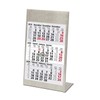 3-Month Stainless Steel Table Calendar