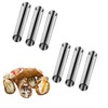 Non-stick Cannoli Tubes Molds 6pcs Cream Horn Molds Stainless Steel