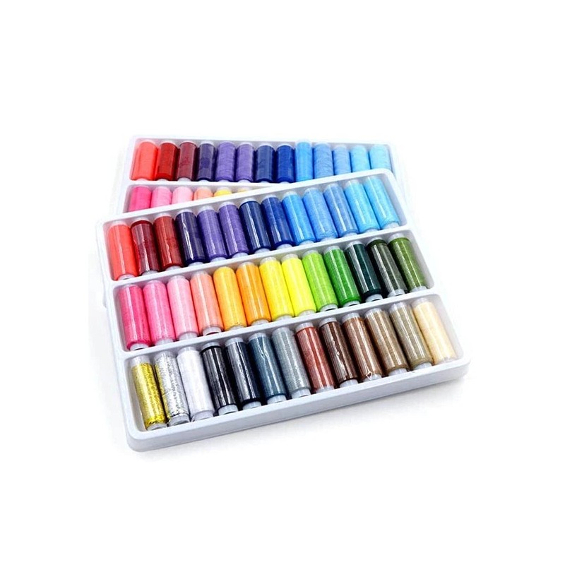 Polyester Sewing Thread Machine Hand 109Yard Spool 39 Pcs/set Mixed