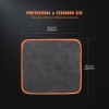 SPTA Microfiber Twist Pile Rapid Orange Edge Car Drying Cloth