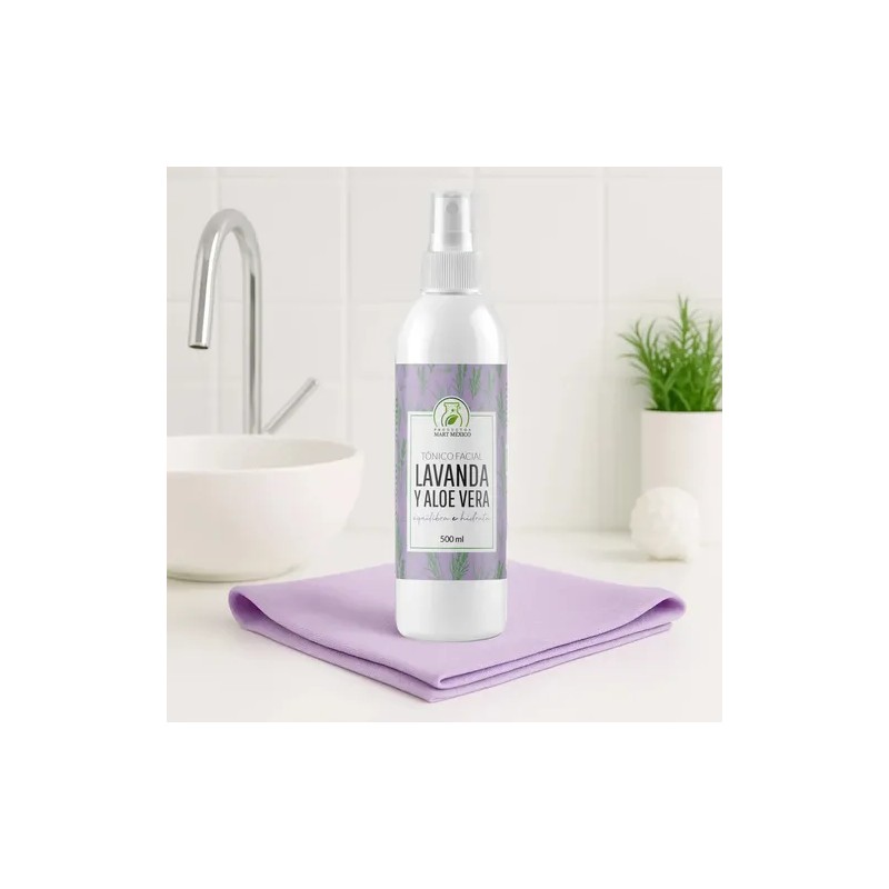 Tónico Facial De Lavanda & Aloe Vera Revitaliza (500ml) Mixta