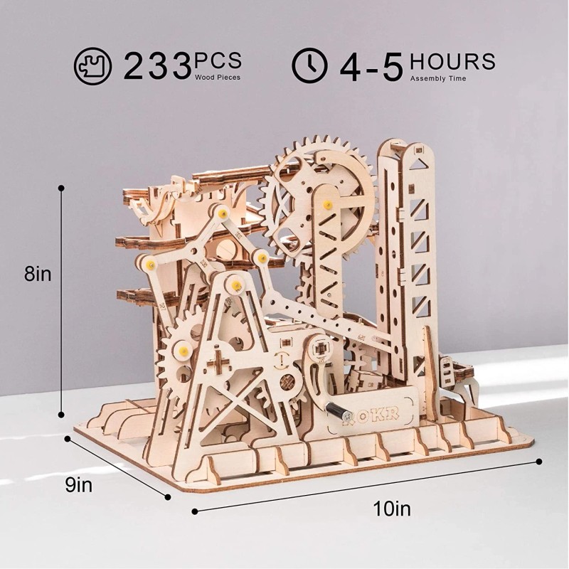 ROKR 3D Wooden Puzzle Brain Teaser Toys Mechanical Gears Kit
