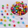 200pcs Glitter Tinsel Pom Poms Sparkle Balls Christmas Decoration (Blue)