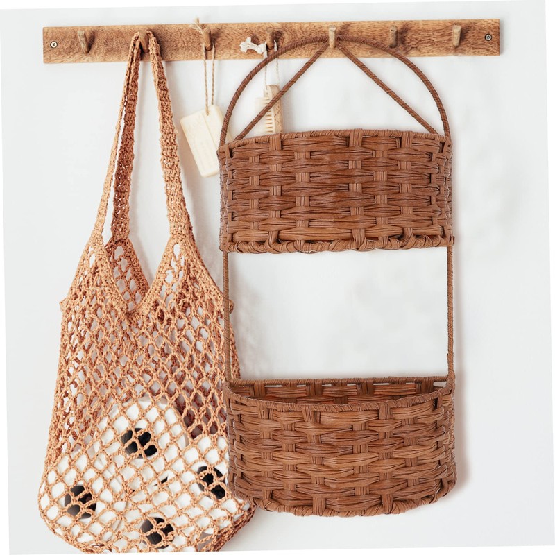 MAGICLULU Hanging Storage Basket Wall-mounted Pantry Basket for Home Organization