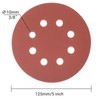YoiYee 600 Grit Sanding Discs Pads, 8 Holes, 125mm/5-inch Hook