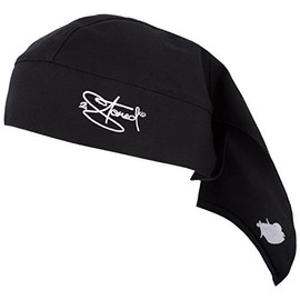 2Stoned Original Classic Biker Bandana Cap Embroidered in 13 Colours for Women, Men and Children, Black Classic
