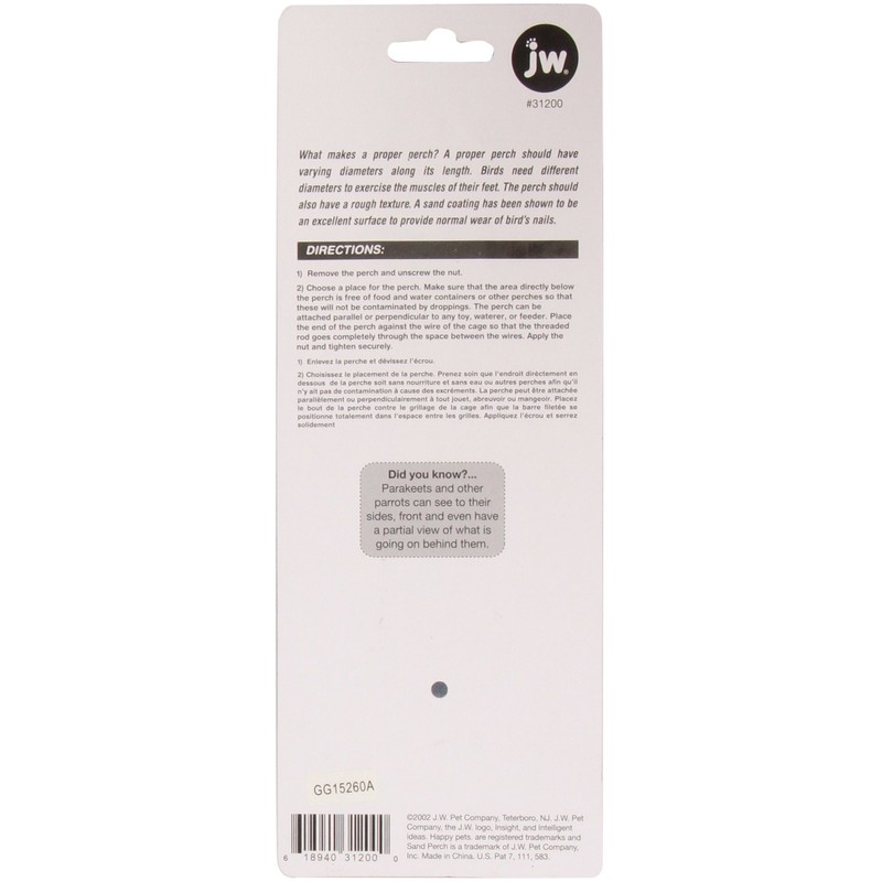 JW Pet Insight Sand Perch, Small, Assorted Colors