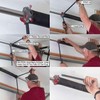 Alcan Garage Torsion Spring Winding Bars with Rubber Handles for