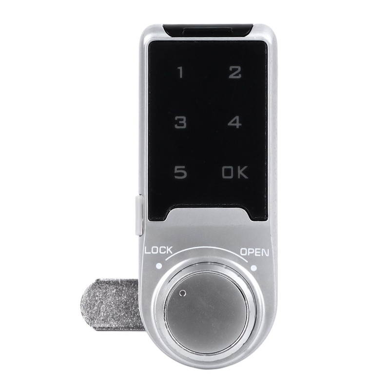 Touch Digital Password Keypad Cabinet Lock 30mm Silver Electronic Anti