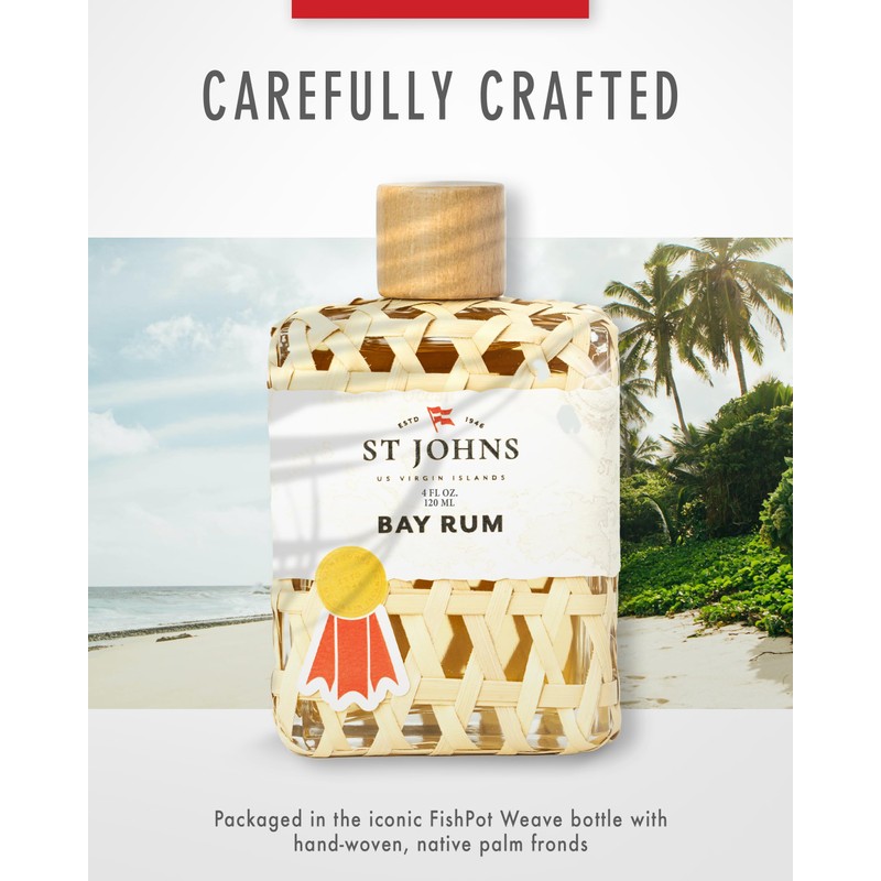 St. John Bay Rum Aftershave and Cologne | Made with