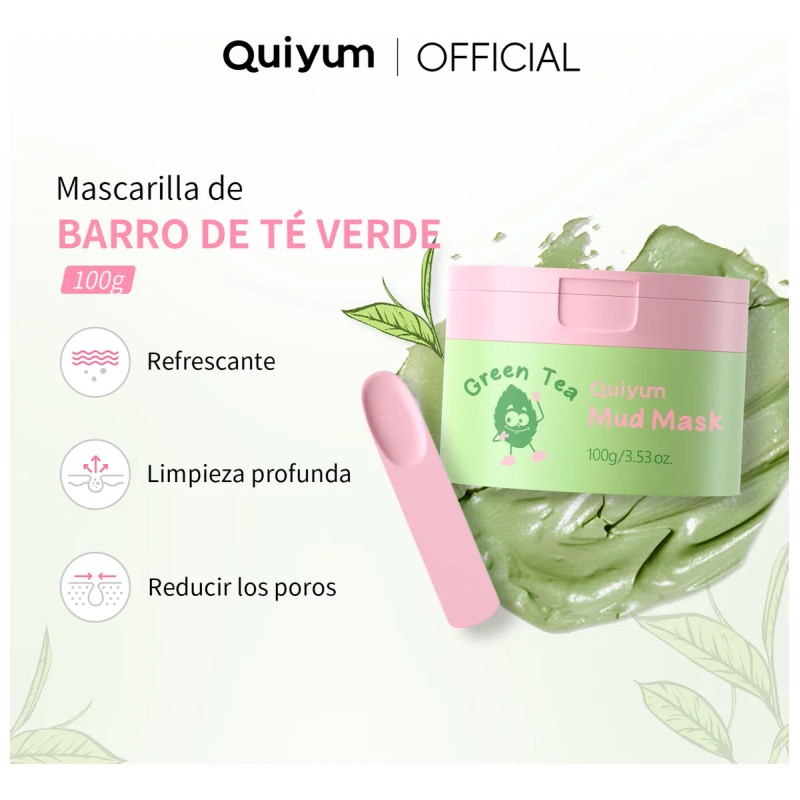 Set Quiyum Té Verde 7 Pzs Cuidado Facial Piel Suave