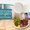 DEEZPOZ 100-Pack Heavy-Duty Compostable Paper Plates 6 Inch Biodegradable Disposable