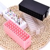 30 Hole Nail Drill Bits Holder,Nail Drill Bits Cleaning Brush