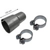 Pipe Reducer Exhaust Adapter Including 2 Mounting Clamps Broadband Clamp