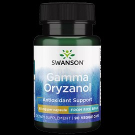 Swanson Gamma Oryzanol from Rice Bran 60 mg 90 Veggie Capsules