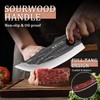 WXCOO Butcher Knife Set - 4pcs Hand Forged Meat Cleaver