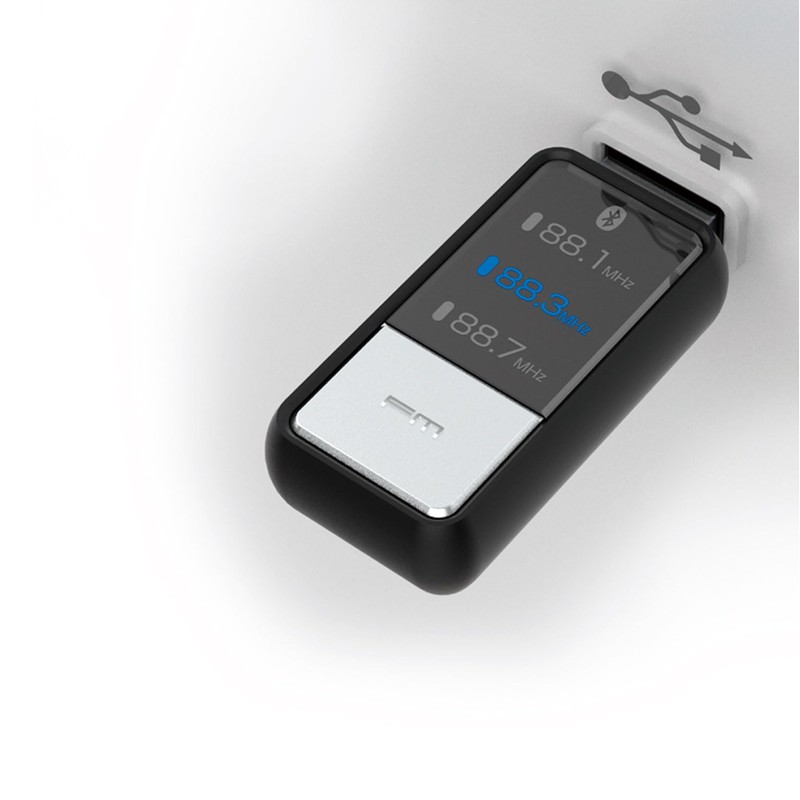 Kashimura NKD-218 Bluetooth FM Transmitter, Compact Type, Equalizer Function, USB