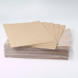 HeiPack Kraft Paper 70 x 100 cm - 5 Sheets of 70 g/m² Brown Ribbed 100% Recycled Ideal Packaging Paper