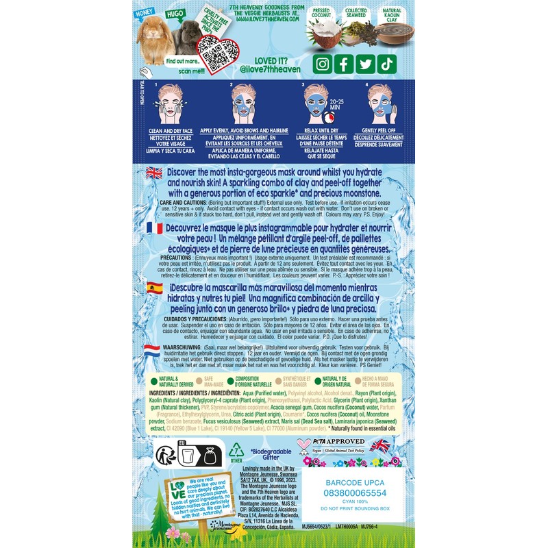 7th Heaven Heavenly Hydrating Aquamarine Peel Off Mask