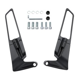 Rearview Winglet Mirrors For Yamaha MT07 MT-07 MT09 MT-09 MT10 MT-10 2016-2024Specification: M529-A240-BLK, Model Number: M529-A240-BLK