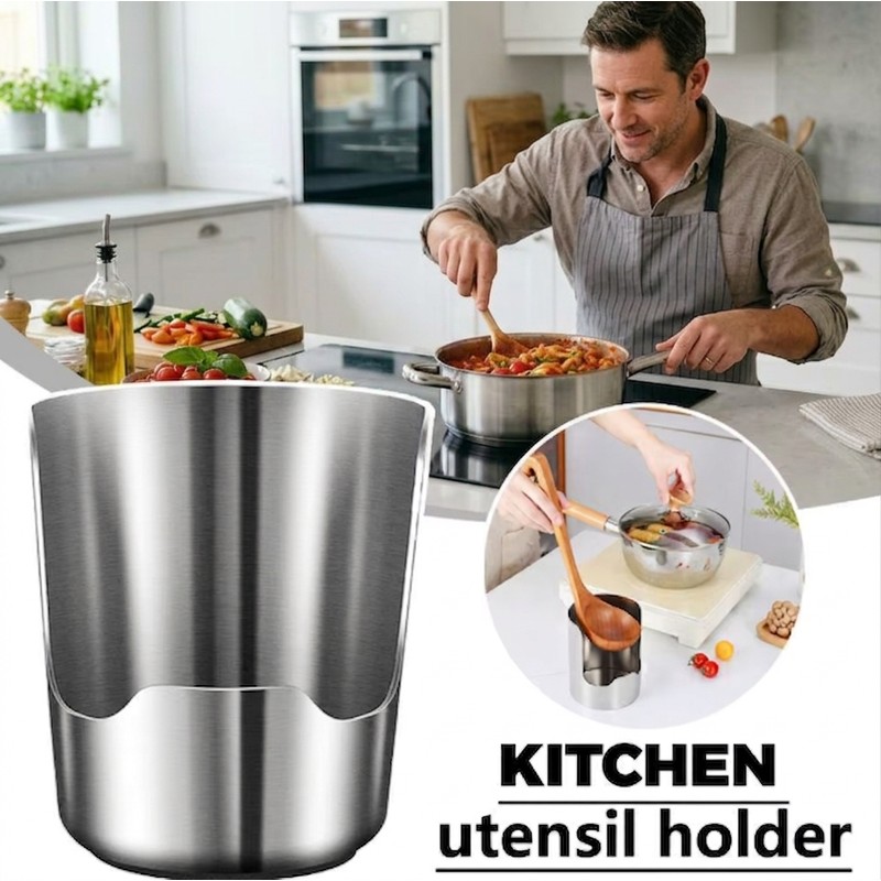 Pot Lid Holder for Kitchen Counter – Stainless Steel Multifunctional