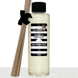 LOVSPA - Recambio de aceite difusor de varillas de vainilla con varillas de repuesto | un aroma oriental de vainilla, palisandro y pachulí terroso, 4 onzas, fabricado en los Estados Unidos