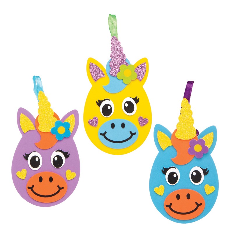 Baker Ross Unicorn Easter Egg Mix & Match Decorations -