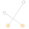 50pcs Leather Dyeing Tool, Wool Dust Swabs with Metal Handle