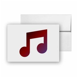 Musical Notes Audio Song Melody, quality blank cards CC-21496