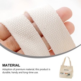 Operitacx Kawaii Canvas Lunchbag Japanischer Bento Mittagessen Thermal Mittagessen Handtasche Lunchbox Kühler Container für Picknick- Camping- Einkaufen Beige Japanische Mittagstasche Kawaii Lunchbox