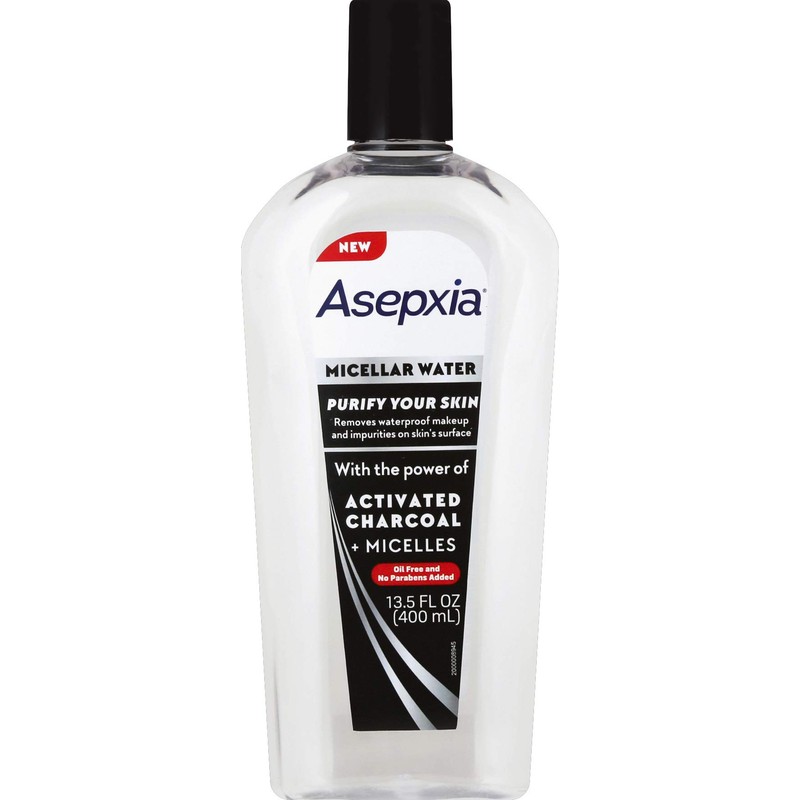 Asepxia Micellar Water with Activated Charcoal, 13.5 Ounce