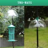 PFNRTH Rotating Dome Squirrel Baffle for Bird Feeders,Two-Ways:Bird Feeder Dome