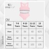 Kids Girls 2 Piece Crop Top Brief Set Pastels Comfortable