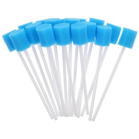 GLEAVI Oral Care Sponge Swabs 50 Pcs 4.7 Inch Soft Mouth Cleaning Sticks Lightweight Portable for Daily Oral Hygiene Travel Patient Use