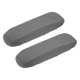 sourcing map Chair Armrest Slipcovers Covers, 32 x 8mm Polyester Removable Seat Hand Rest Protector for Office Chairs Desk Chair(Gray)