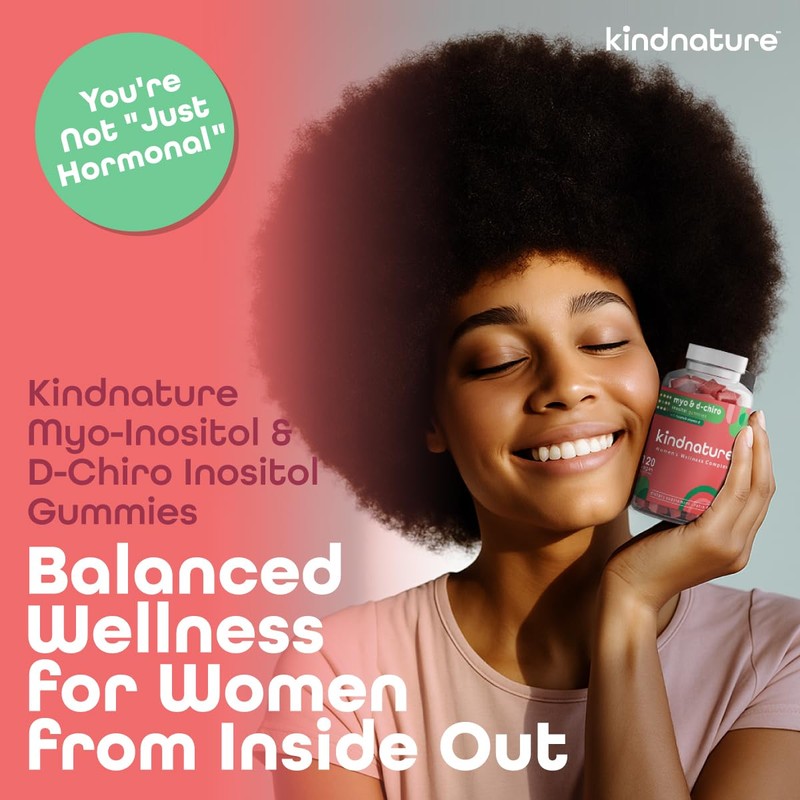 kindnature Myo-Inositol & D-Chiro Inositol Gummies with Vitamin D &