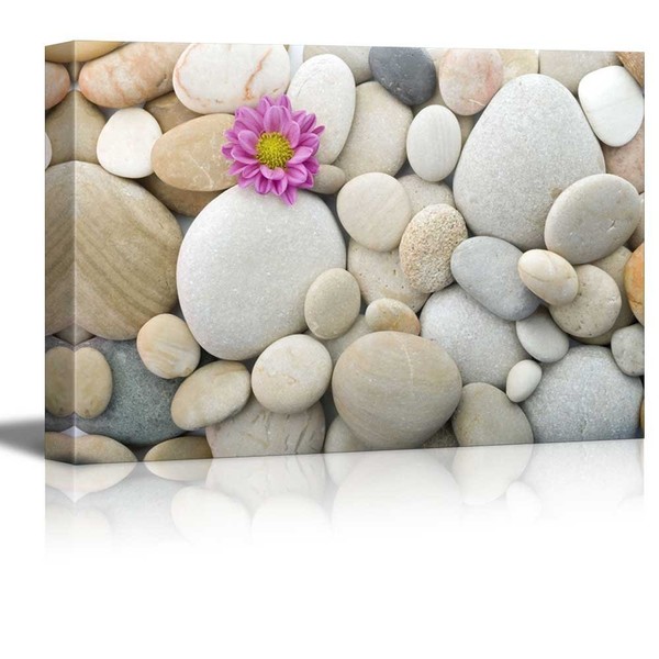 wall26 - Canvas Prints Wall Art - Zen Pebble Stones