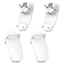 Flat plug 4 pieces, angled plug 250 V flat Schuko plug flat plug socket flat plug 250 V plug flat Schuko angled plug with folding handle cable kink protection