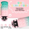 Children's Drinking Bottle, 500 ml, Drinking Bottle with Straw, Leak-Proof,