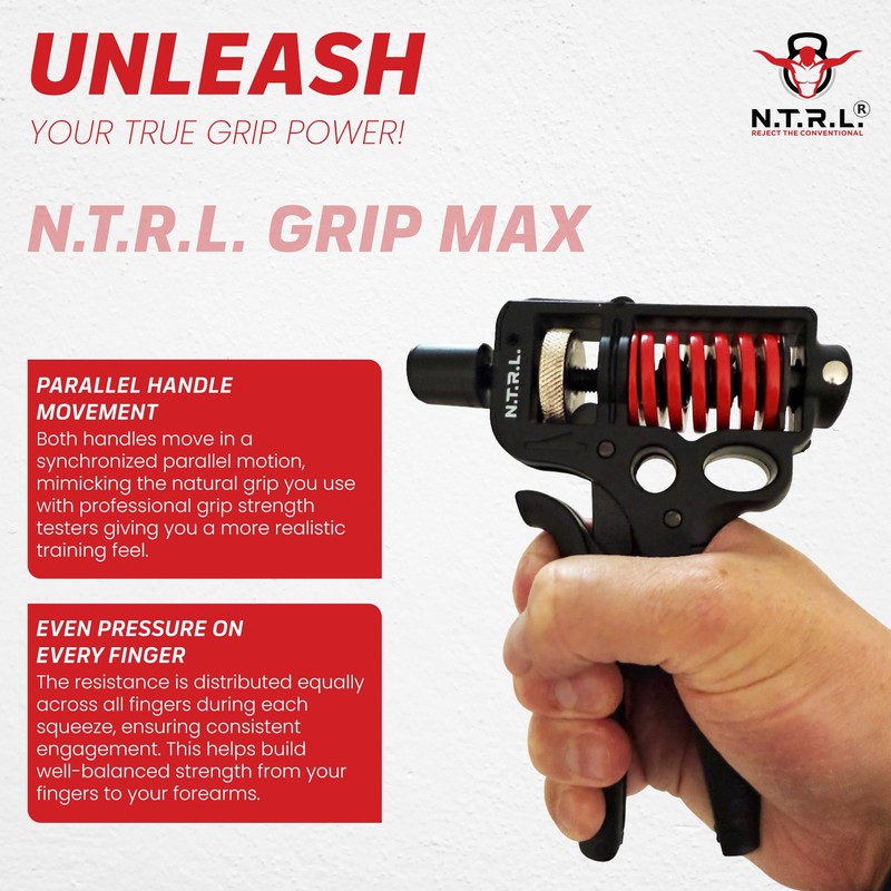 N.T.R.L.® Hand Grip Strengthener & Forearm Trainer – Grip Strength