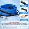 Pipe Heating Cable with Thermostat for Pipe Freeze Protection, 30FT