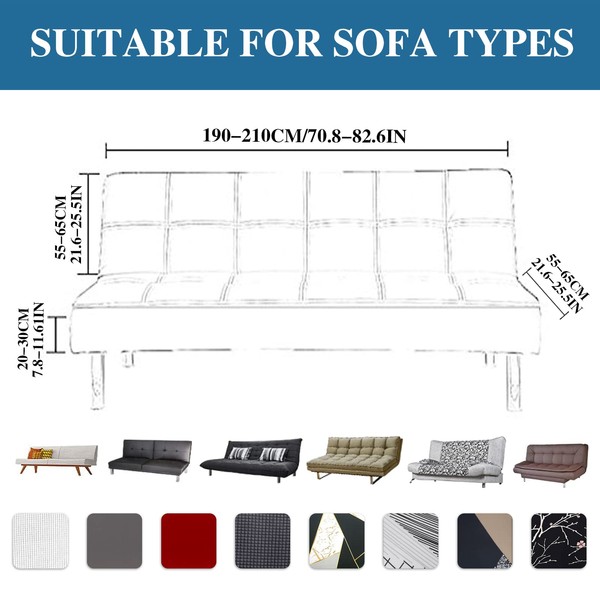 Jaotto Jacqaurd Sofa Cover Without Armrest, 2/3 Seater, Sofa Throws,