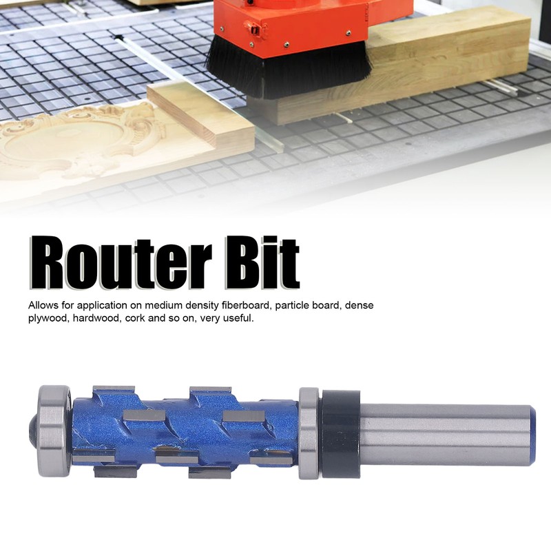 Spiral Flush Trim Router Bit 1/2x19x45mm Dual Bearing Round Shank